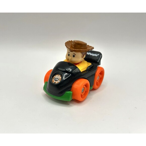 Fisher Price Little People Wheelies Disney Toy Story Woody Halloween Car Rare - Picture 2 of 10